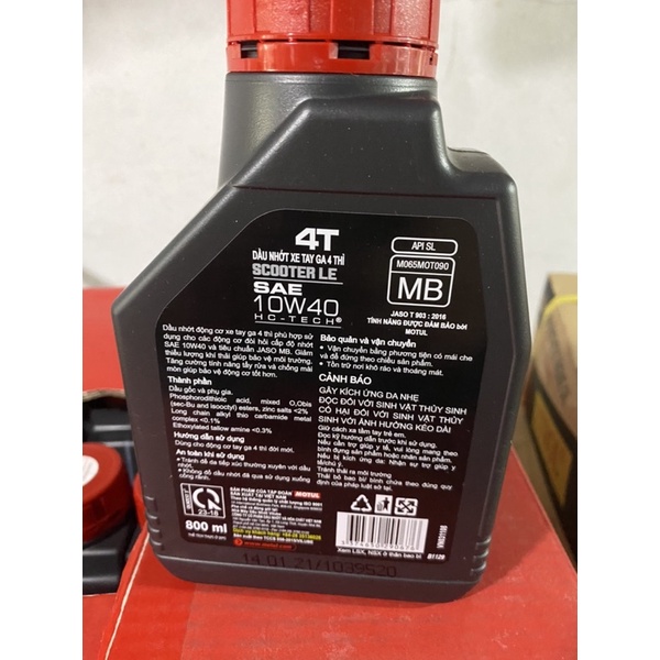 Dầu nhớt xe tay ga,nhớt motul scooter power 10w40,dầu nhớt tổng hợp