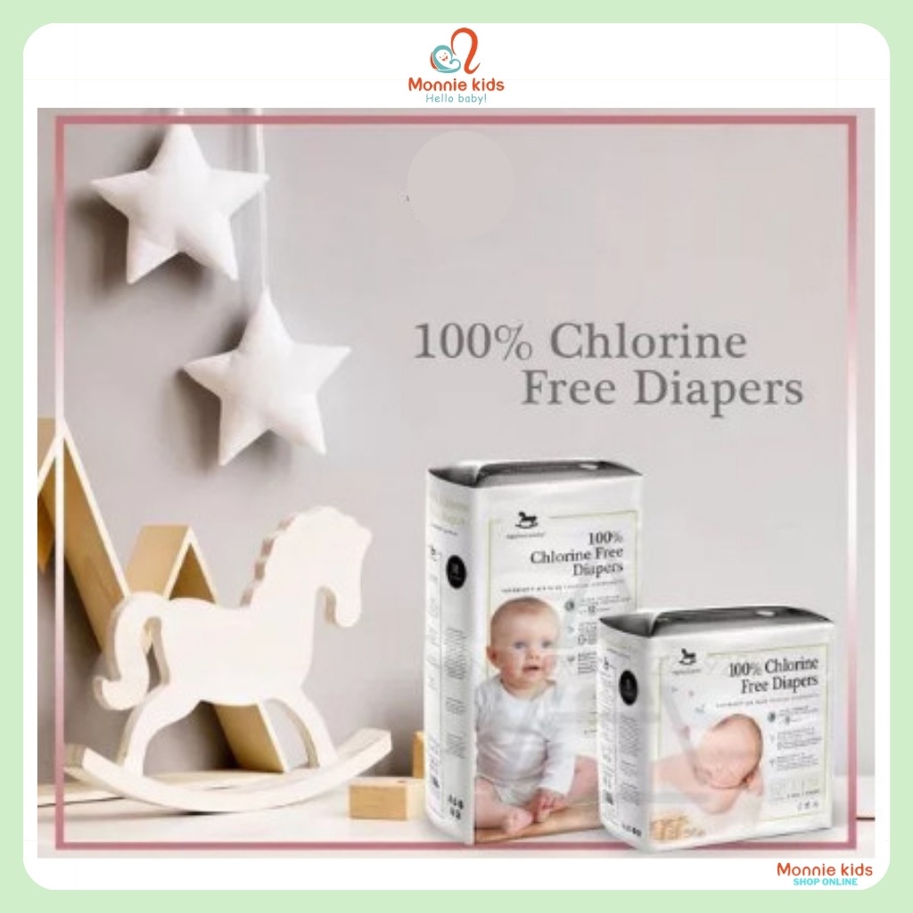 Bỉm dán cho bé Applecrumby size NB04/S16/M15/L14/XL24, tã dán siêu mỏng cho trẻ - Monnie Kids