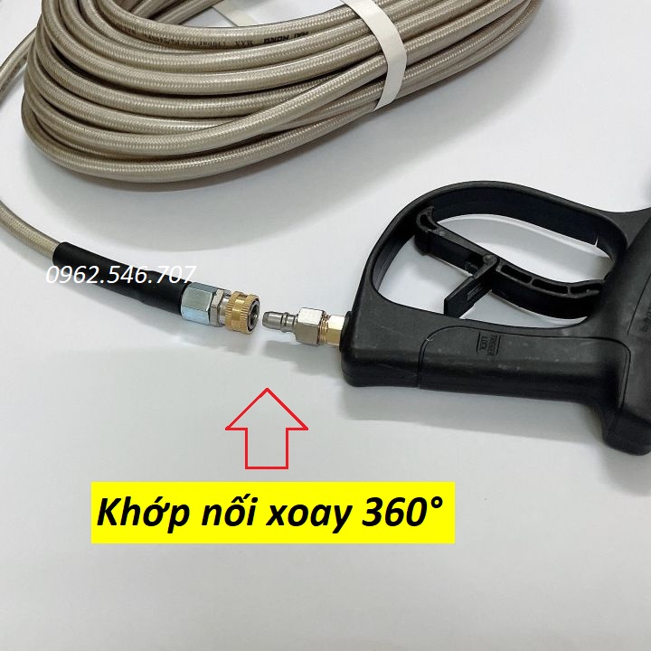 Khớp nối nhanh - Khớp xoay chống xoắn dây phun xịt rửa xe