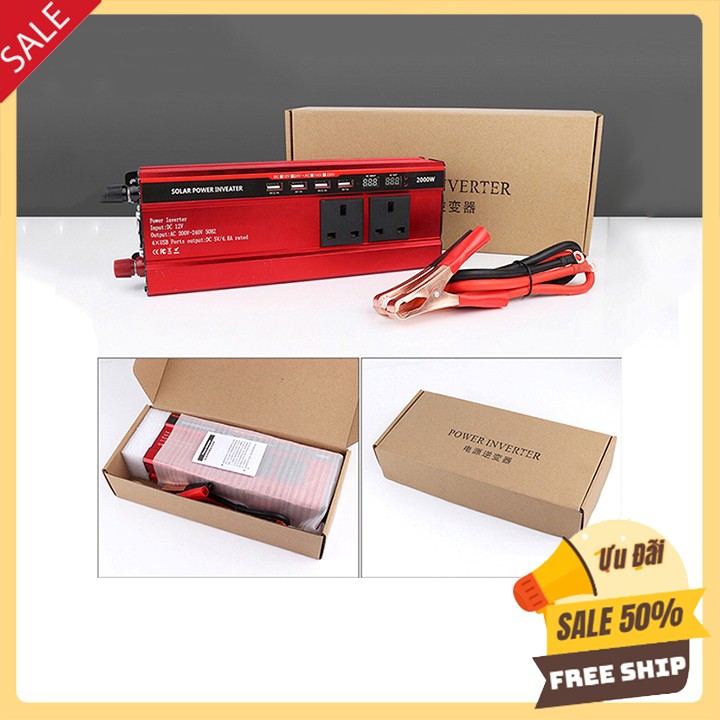 Bộ kích điện 12V - 220V Công suất 2000W came