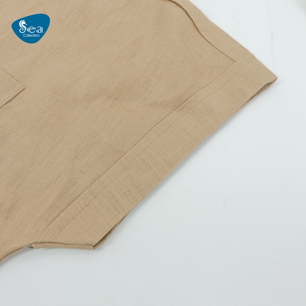 Áo Sơ Mi Linen Nữ Sea Collection Tay Ngắn 10015