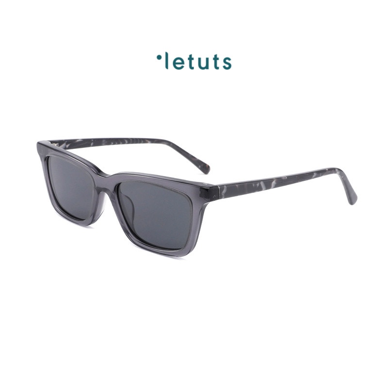 Kính râm Léa UV400 Nam nữ, dáng chữ nhật, chất liệu Cellulose Acetate LETUTS LTR000323