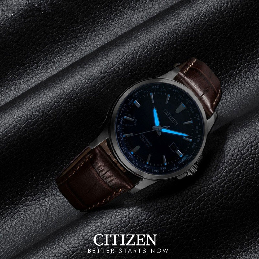 Đồng Hồ Nam Citizen Đa Chức Năng Dây Da BX1001-11L - Mặt Xanh (Sapphire)