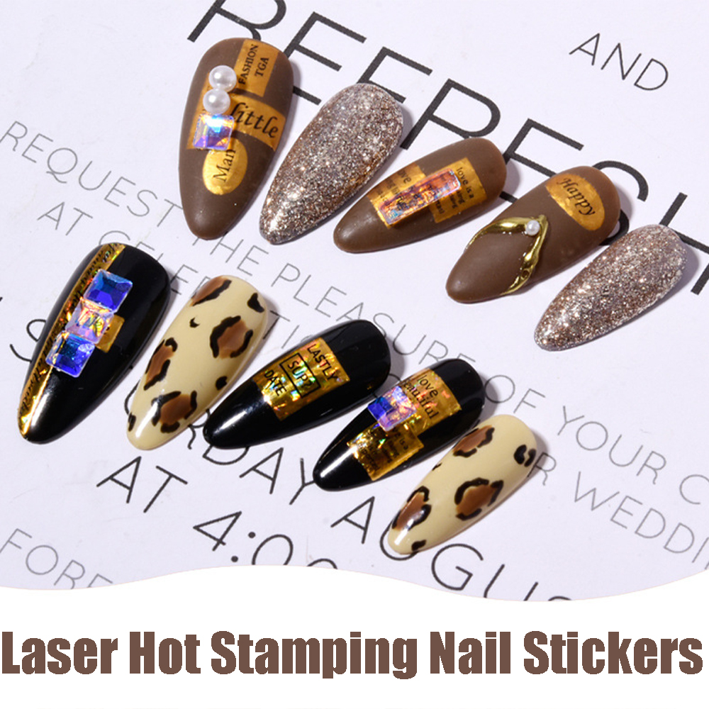 (Hàng Mới Về) Nhãn Dán Trang Trí Móng Tay 3d Diy