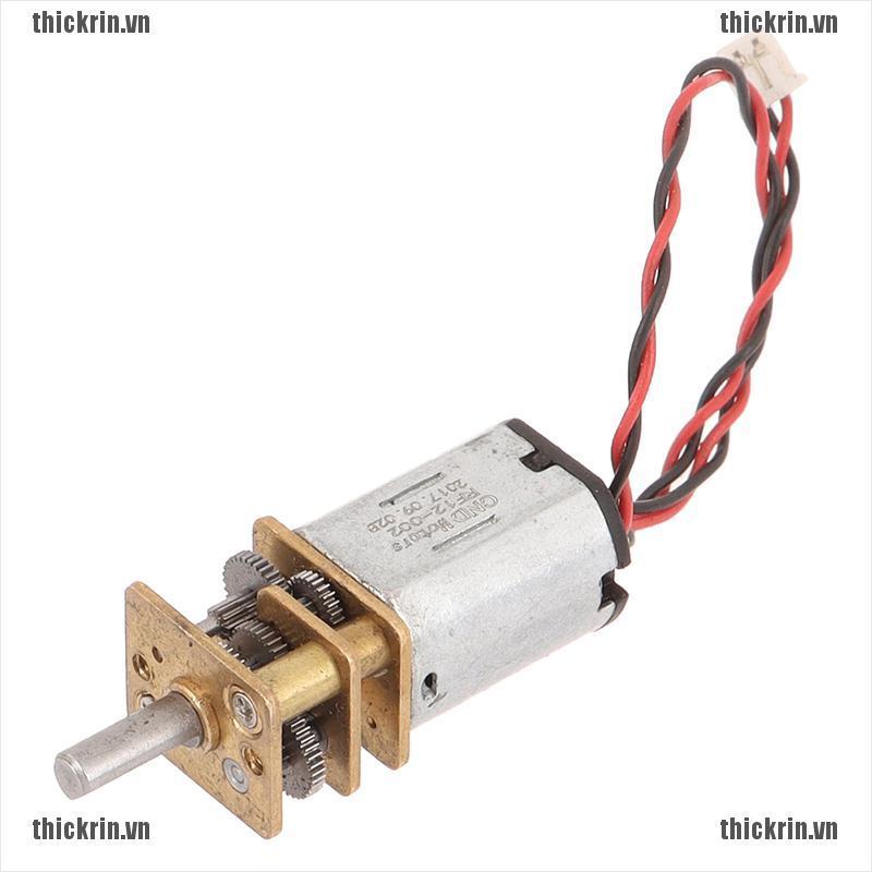 Động cơ giảm tốc hộp số kim loại DC 3V-12V 60RPM tốc độ chậm Micro Mini N20