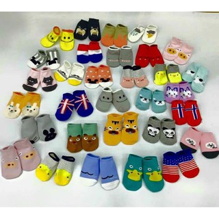 Set 10 đôi tất ngắn cổ sắc màu/tất trẻ em/tất cho bé/tất bé trai/tất bé gái