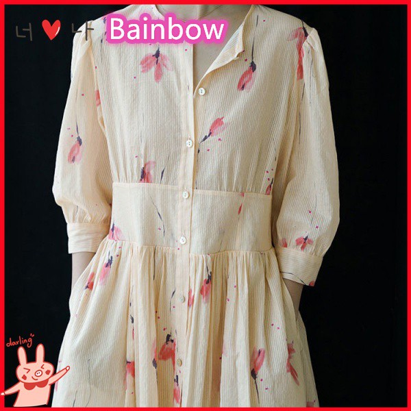 đầm Lỏng lẻo Cổ điển vintage hợp Đi Học Đi Làm Hàng cực đẹp