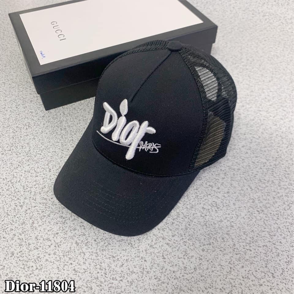 Mũ Lưỡi Trai Dior Thêu Chữ Nổi Phối Gáy Lưới Cực Chất - Có Kèm Hộp