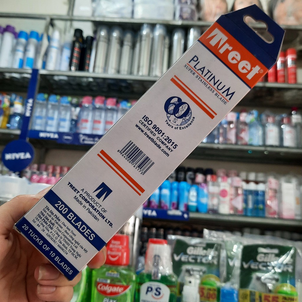 Lưỡi Lam Treet hộp màu cam 200 Lưỡi