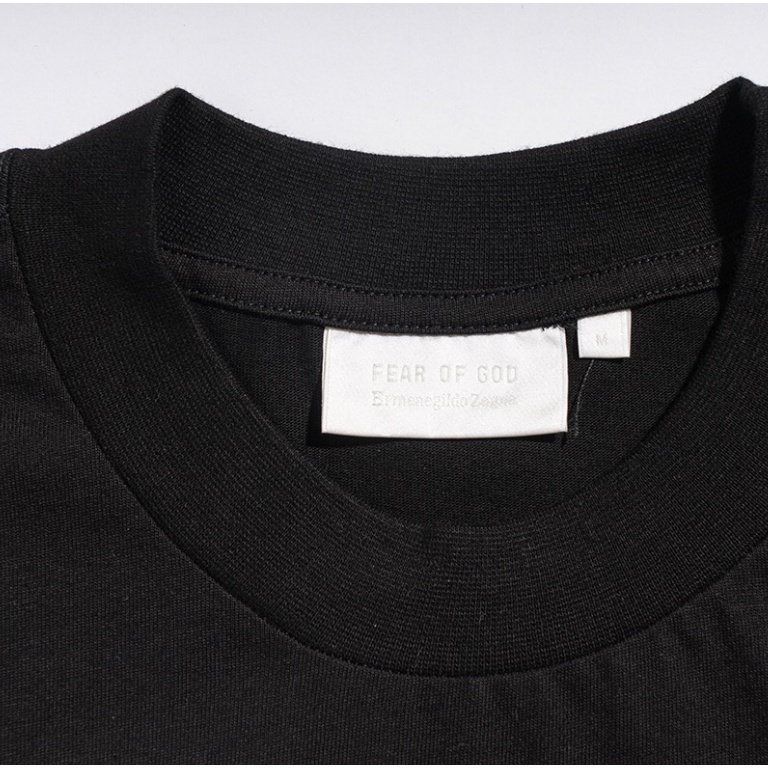 Áo Thun Ngắn Tay In Chữ Fear of God x Zegna FOG Co-Branded Jenny Cá Tính