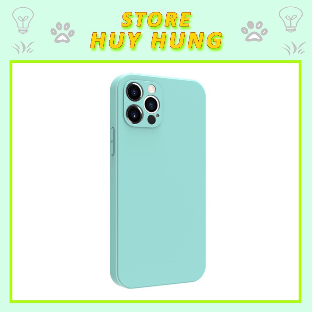 Ốp Lưng iPhone Viền Vuông Xanh Ngọc 6/6plus/6s/6splus/7/7plus/8/8plus/x/xr/xs/11/12/pro/max/plus/promax