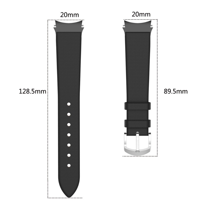 Dây đeo thay thế bằng da cho đồng hồ thông minh Samsung-Galaxy Watch 4/Watch4 Classic 42mm/40mm