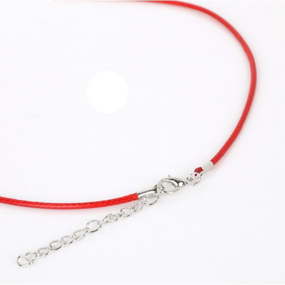 Mới Set 5 Vòng cổ Da Thật 2mm Có Khóa Càng Cua Tự Làm