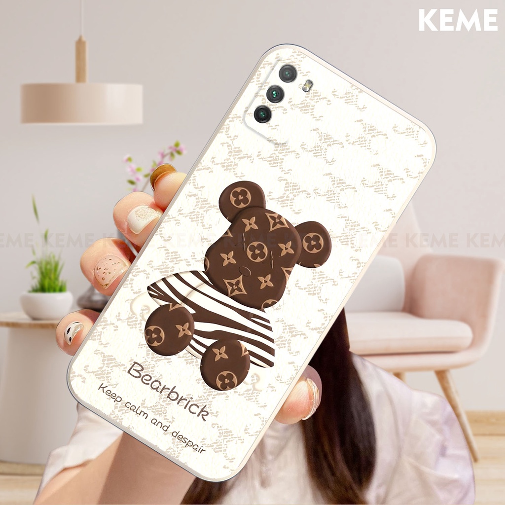 Ốp lưng Xiaomi Poco M3 in hình Kaws và bearbrick
