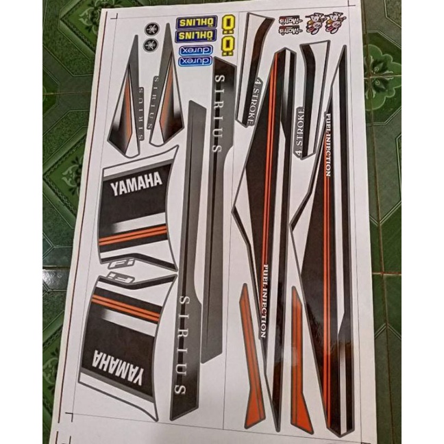 Tem rời dán xe sirius fi
