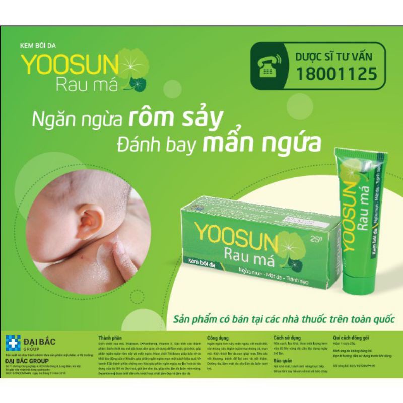 Yoosun Rau má - kem ngừa sẹo ngừa mụn giảm thâm từ thảo dược