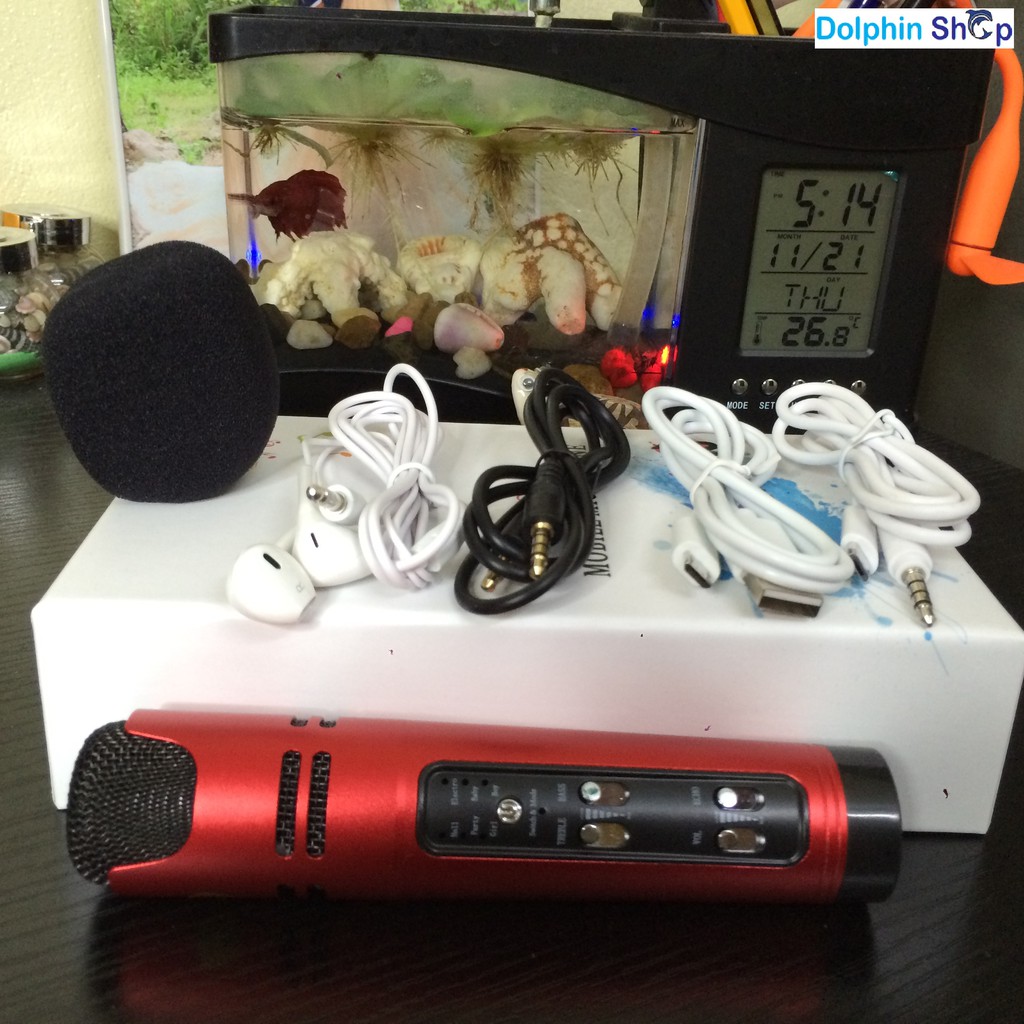Micro C16 Livestream, Hát Karaoke Tích Hợp Sound card và micro thu âm - Loại 1
