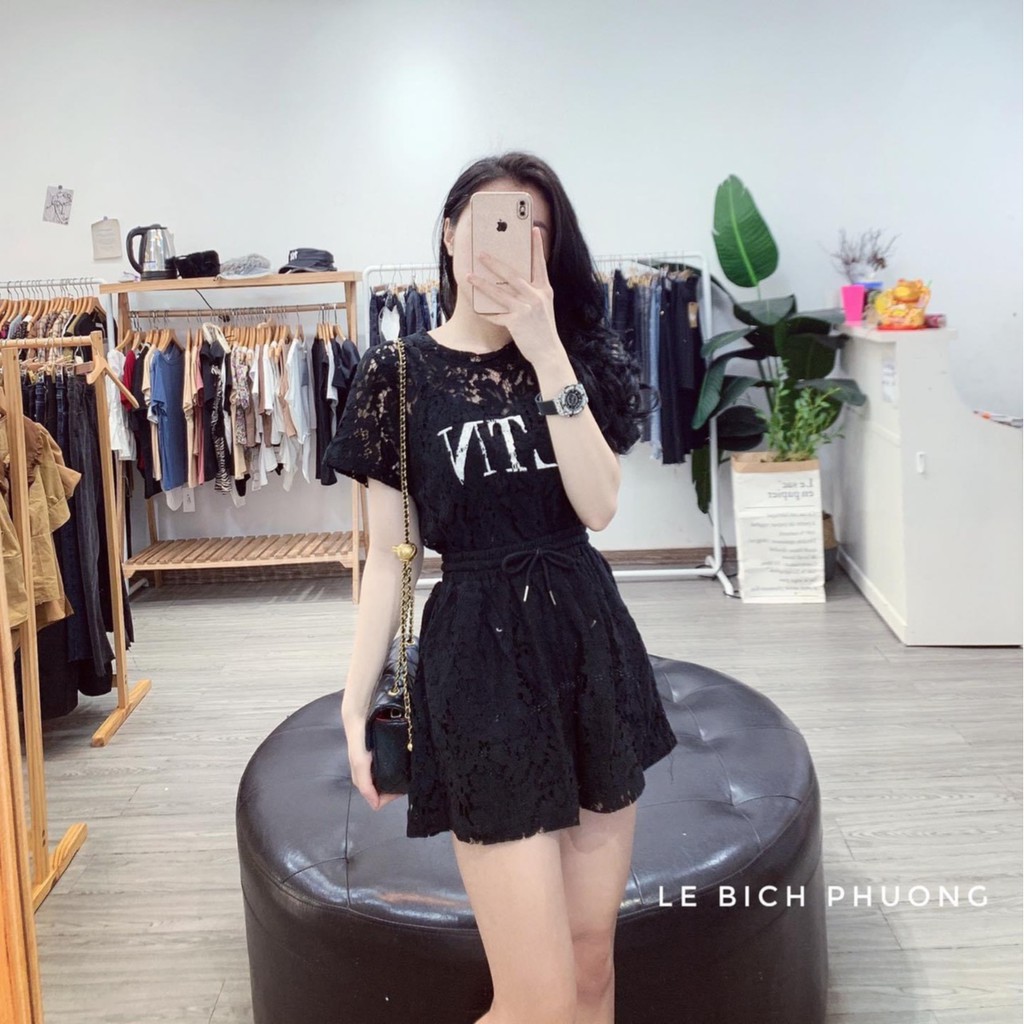 Set đồ nữ cá tính, set quần sóc áo quây đi chơi sang chảnh mùa hè đẹp 8A00070