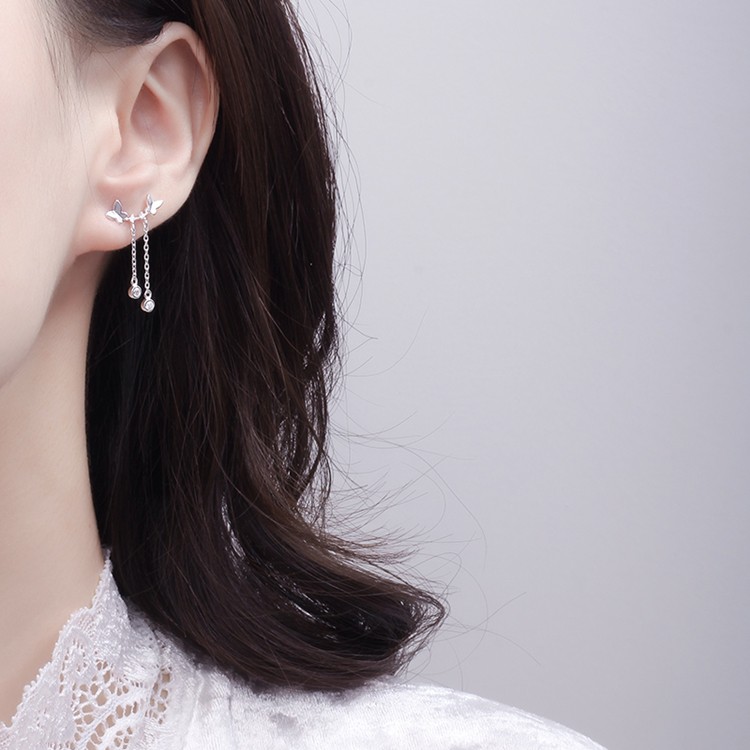 Khuyên tai thời trang Hàn mẫu mới cực xinh, bạc S925 - HT282