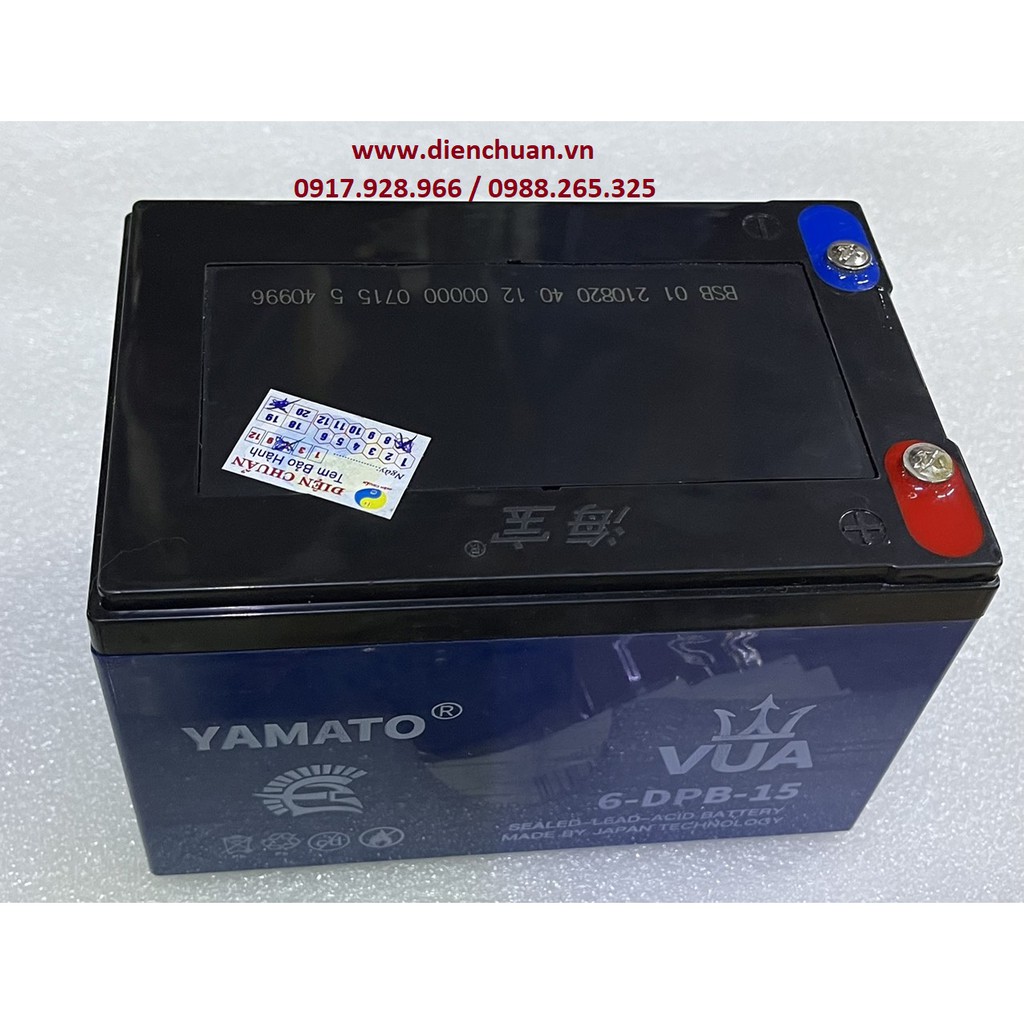 Bình ắc quy 12V 15Ah Yamato Vua 6-DPB-15