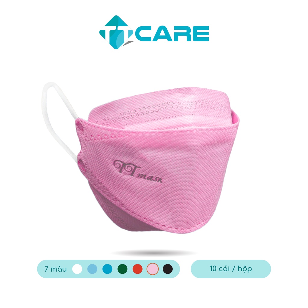 Hộp 10 Khẩu Trang Y Tế 4D KF94 TTMASK / 4 Lớp Nhiều Màu / Chính Hãng TTCare