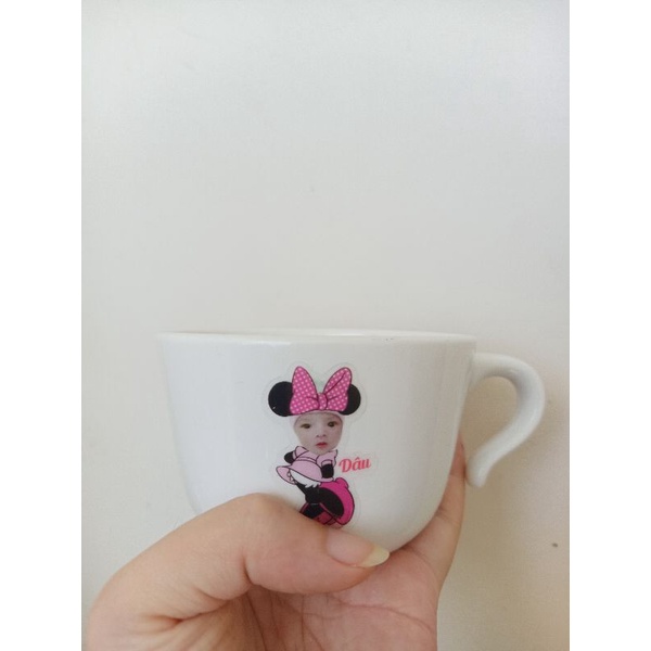 Sticker in hình và tên bé , thiết kế theo yêu cầu.