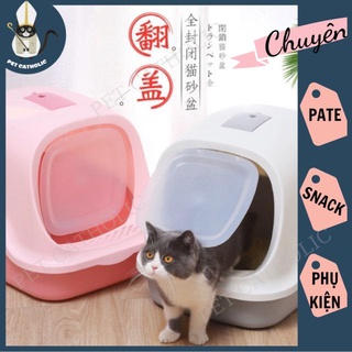 Nhà vệ sinh cho mèo [TẶNG TÚI LỌC THAN HOẠT TÍNH, XẺNG PHÂN, KÍCH THƯỚC TO,XẢ KHO SIÊU RẺ] chất liệu Nhựa Cao Cấp