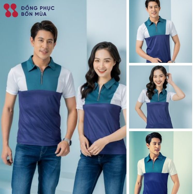 Áo Polo Nam Chính Hãng phối màu cực đẹp chất vải Cotton cao cấp phong cách sang trọng trẻ trung sẵn kèm video