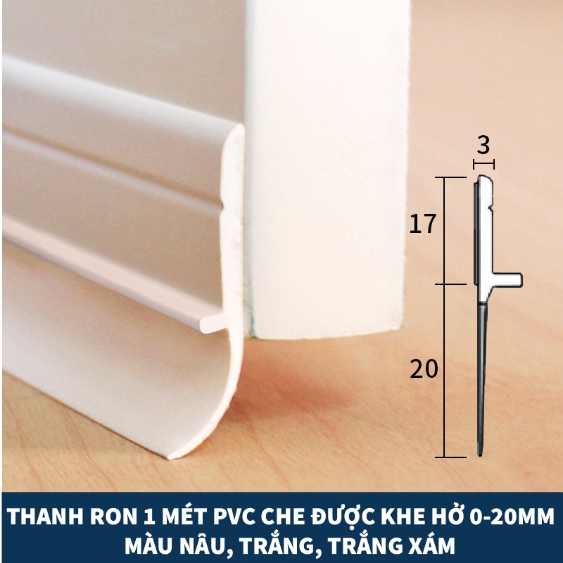 Ron Chặn Khe Cửa Đa Năng Dài 1 Mét PROSEAL, Thanh Dán Cửa, Miếng PVC Chặn Đi Hơi Máy Lạnh, Chống Bụi