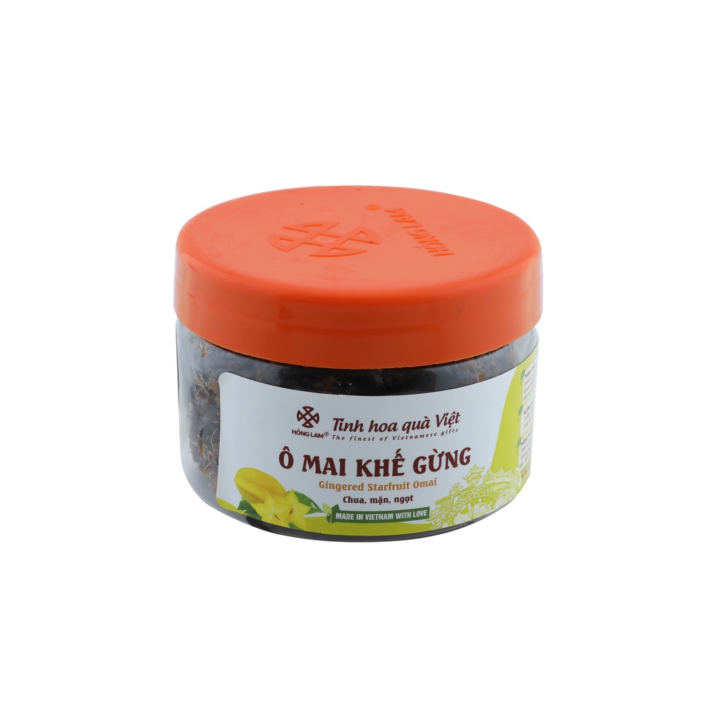 Ô Mai (Xí Muội) Khế Gừng - Vị Chua Mặn Ngọt - Hộp (200g, 300g, 500g)