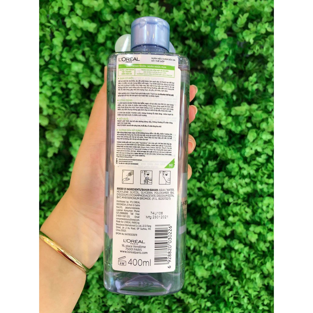 [HÀNG CHÍNH HÃNG] Nước tẩy trang L’oreal cho da dầu mụn, nhạy cảm, khô | BigBuy360 - bigbuy360.vn