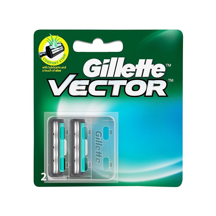 Bàn Cạo 2 Lưỡi Gillette Vector/ Bộ 2 Lưỡi Kép Gillette Vector