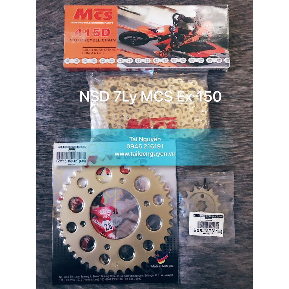 NHÔNG SÊN DĨA MCS 7ly cho EXCITER 150