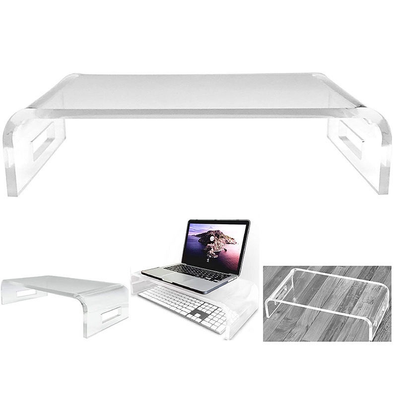Giá Đỡ Nâng Cao Màn Hình TV / Máy Tính Để Bàn Bằng Acrylic Tiện Dụng