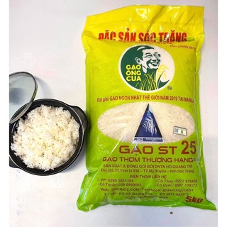 GẠO ST 25 ĐẶC SẢN SOC TRĂNG BAO 10KG Siêu Ngon