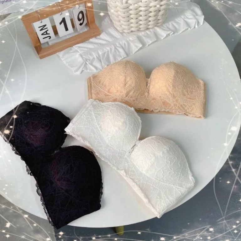 Áo chống tụt ren quyến rũ lót mềm Nội y xanh chất đẹp deal xịn sexy