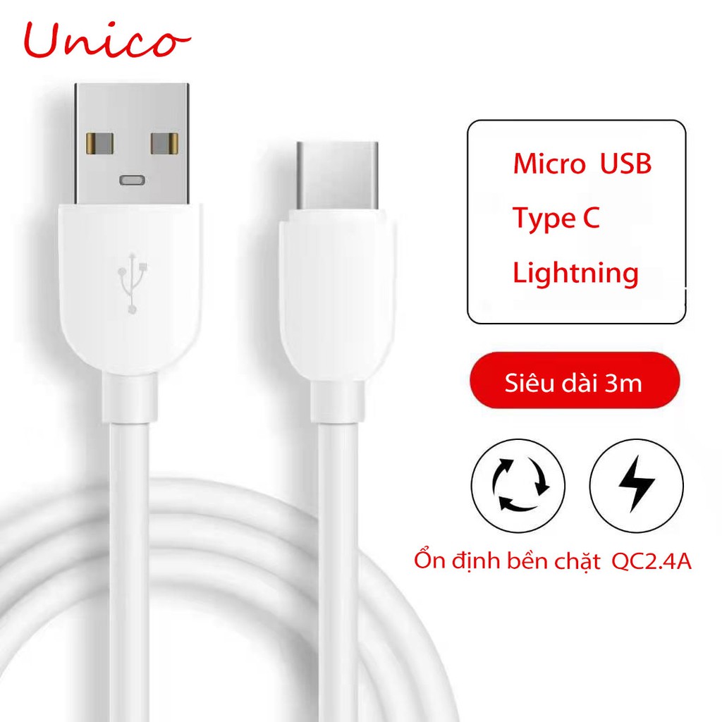 Dây Cáp Sạc Nhanh Lightning Micro USB Cho iPhone Airpods Airpod iPad Samsung Huawei OPPO Xiaomi Tai Nghe Bluetooth i12