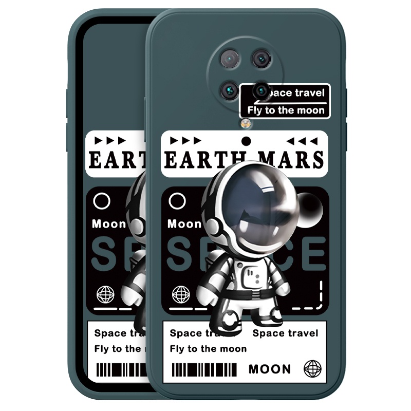 Ốp Lưng Phi Hành Gia Nhiều Mẫu Mã Cho Điện Thoại Xiaomi Redmi 9T K30 K40 K20 Pro Pocophone Poco F2 Phone Casing  Silicon Fashion Camera Lens Protector Full Cover simple Liquid silicone Cases