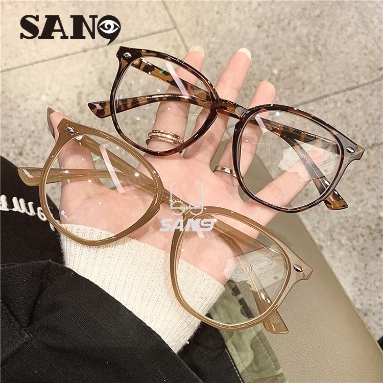 Mắt Kính Chống Ánh Sáng Xanh Phong Cách Ins Hàn Quốc Retro Cho Nam Nữ