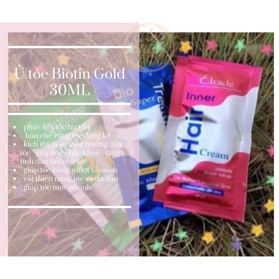 Ủ tóc Biotin Gold siêu mềm mượt, phục hồi tóc