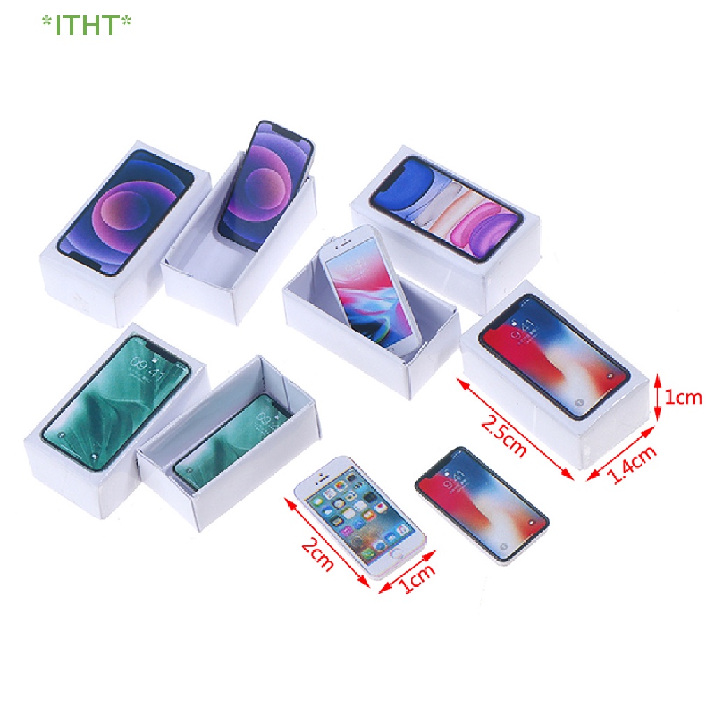 Điện Thoại Di Động Mini Tỉ Lệ 1: 12 Trang Trí Nhà Búp Bê Mới