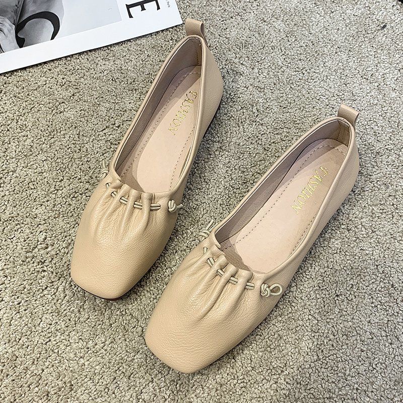 Giày Búp Bê Mũi Vuông Đế Mềm Thoải Mái Size 35-43 41 Thời Trang Mùa Thu Cho Nữ