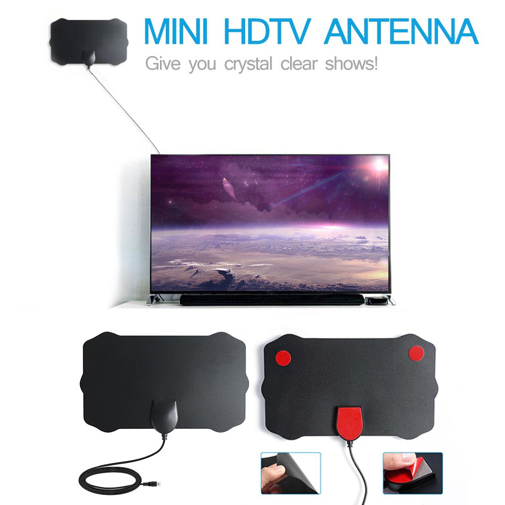 Ăng ten kỹ thuật số sgee ty22 80 dặm DVB-T2 trong nhà 1080P HD