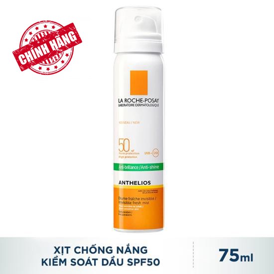 Xịt Chống Nắng Kiềm Dầu La RochePosay Anthelios Invisible Fresh Mist SPF 50+ 75ml