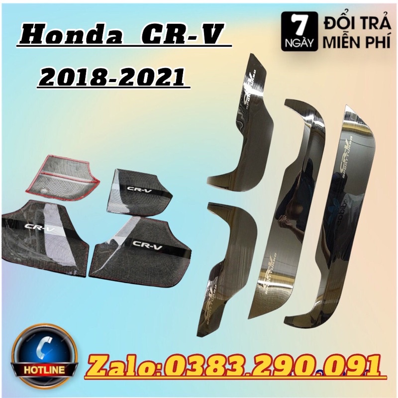 ốp màng loa, tapli cửa Honda CRV 2018 2019 2020 2021-2022 mẫu titan
