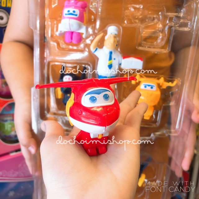 Ảnh thật  Set 10 Mô Hình Super Wings - Đội Bay Siêu Đẳng  Size 6cm &amp; Size 10cm