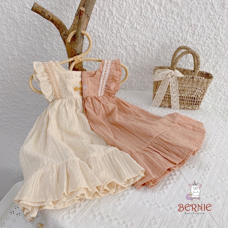 Váy ren Baby doll cho bé gái