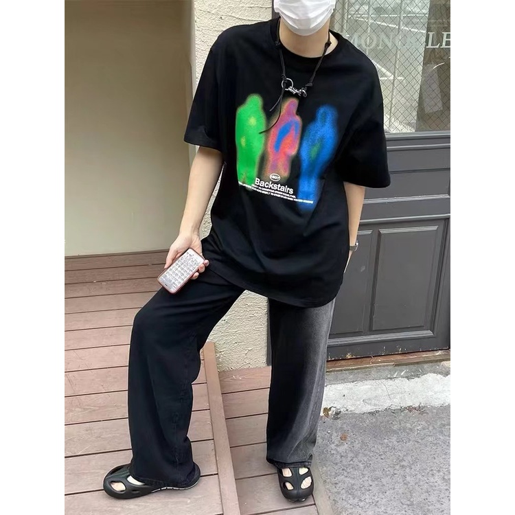 Quần Jean Hồng Ống Rộng Phong Cách Hip Hop Thời Trang Mùa Hè Kiểu Mới Cho Nam