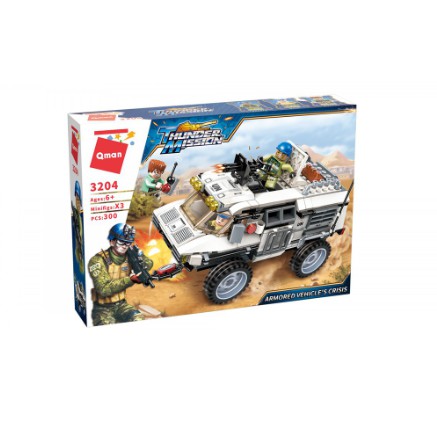 QMAN3204 - BỘ LẮP RÁP LEGO TẬP KÍCH XE BỌC THÉP