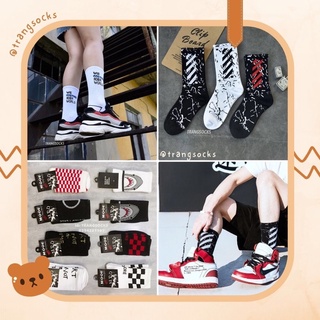 TẤT (VỚ) OFF WHITE MẪU 1 (tất nam nữ Unisex) - ẢNH THẬT